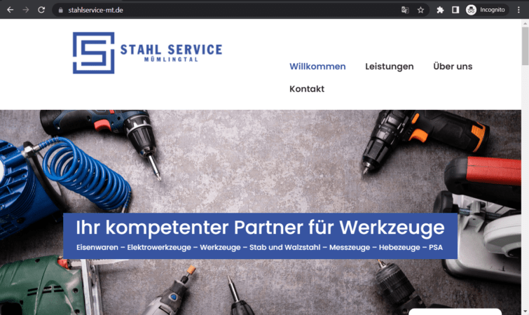 stahl service mümlingtal landing page