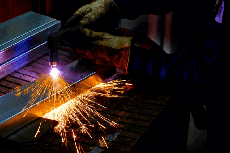 plasma cutting process